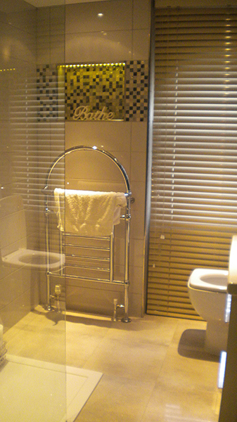 Modern grey wetroom installation