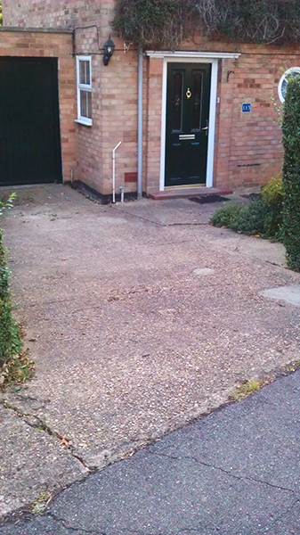 Block paved driveway