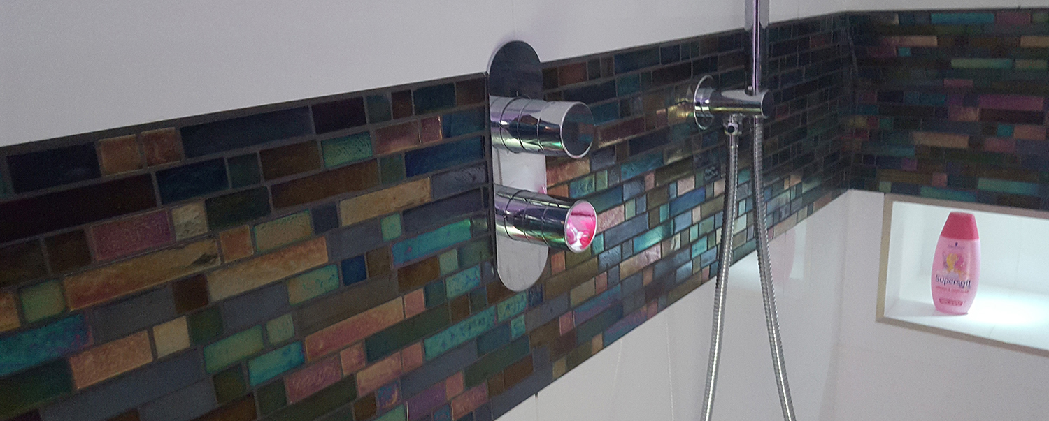 Contemporary tiled bathroom installation by PC Tiling
